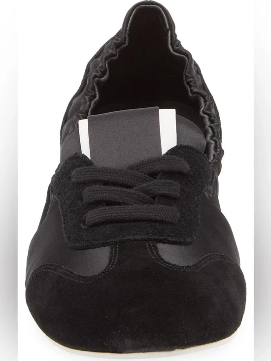 NEW JEFFREY CAMPBELL STEPPER FLAT IN BLACK WHITE 9 - Picture 4 of 11